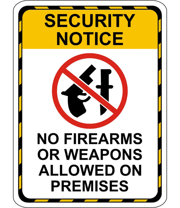 Security Notice Sign