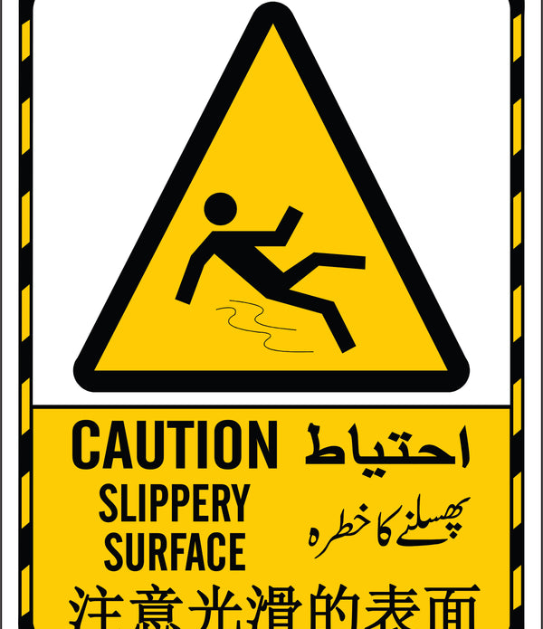 Caution Slippery Surface