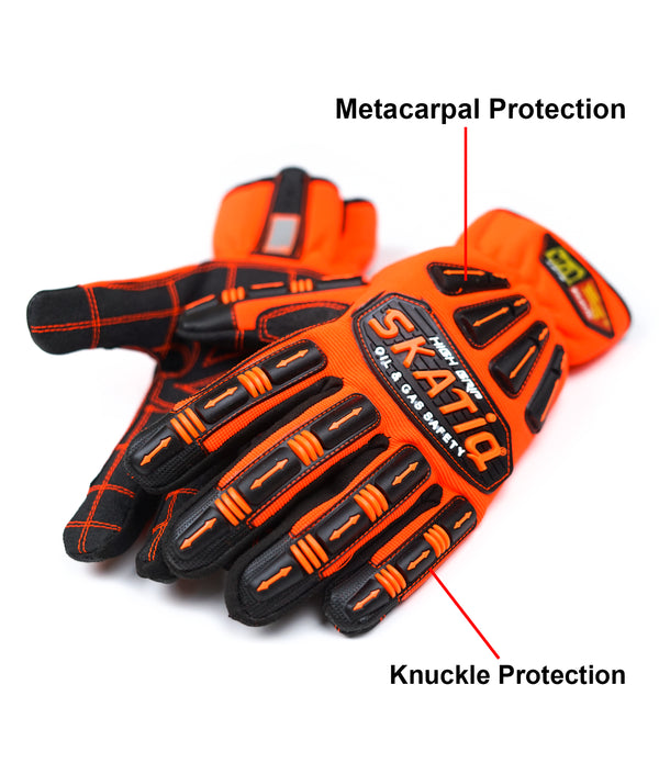 SKATIQ SAFETY & Gas Impact Safety Gloves (SG-1300-G)
