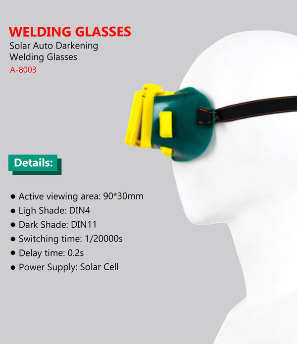 The welding glasses Automatic Darkening Solar Cell