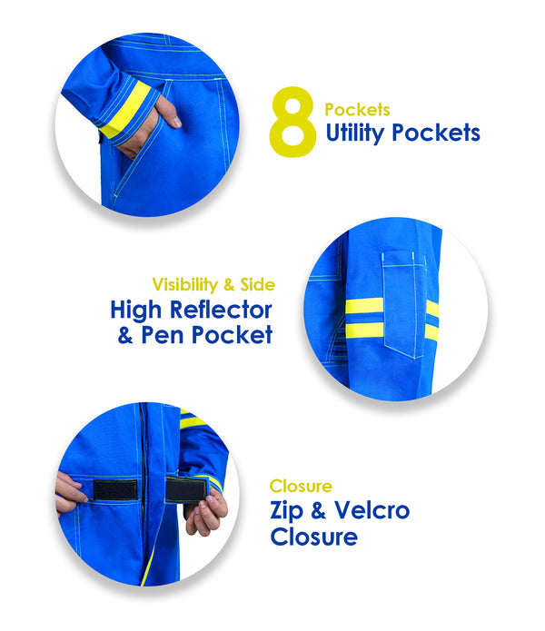 Advance Coverall Suit Blue