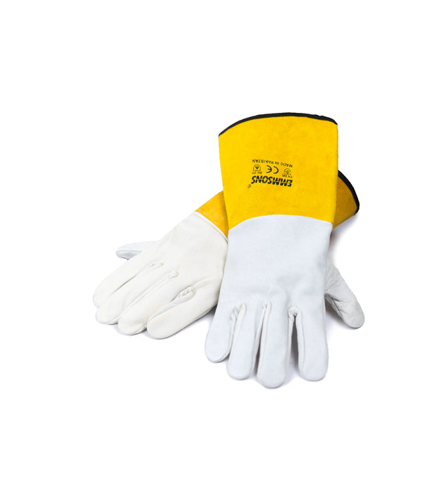 Argon welding gloves   (Goat skin leather + cow leather)