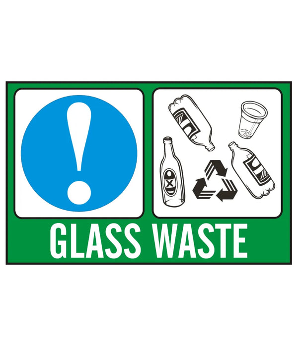 Glass Waste Sign