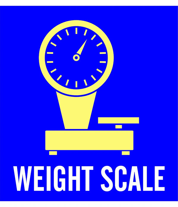 Weight Scale Sign