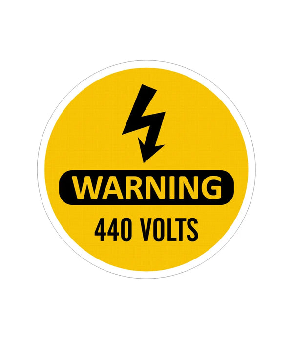 Warning 440 Volts Sign