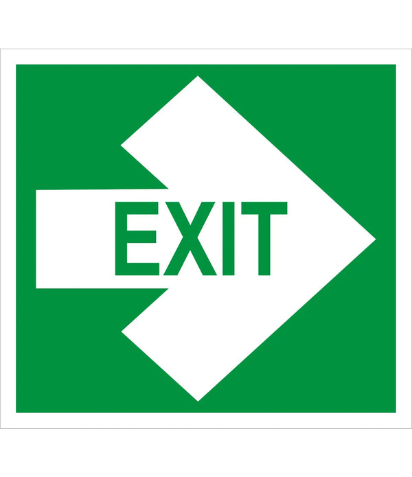 Exit Right arrow Sign