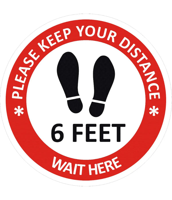 Please Keep your Distance Sign
