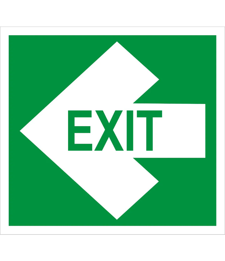 Exit Left arrow Sign – Safe-T