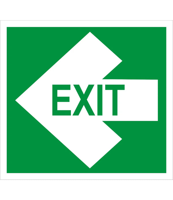 Exit Left arrow Sign