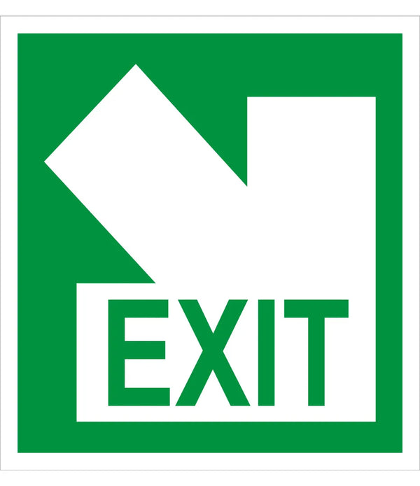 Exit Down Right arrow Sign