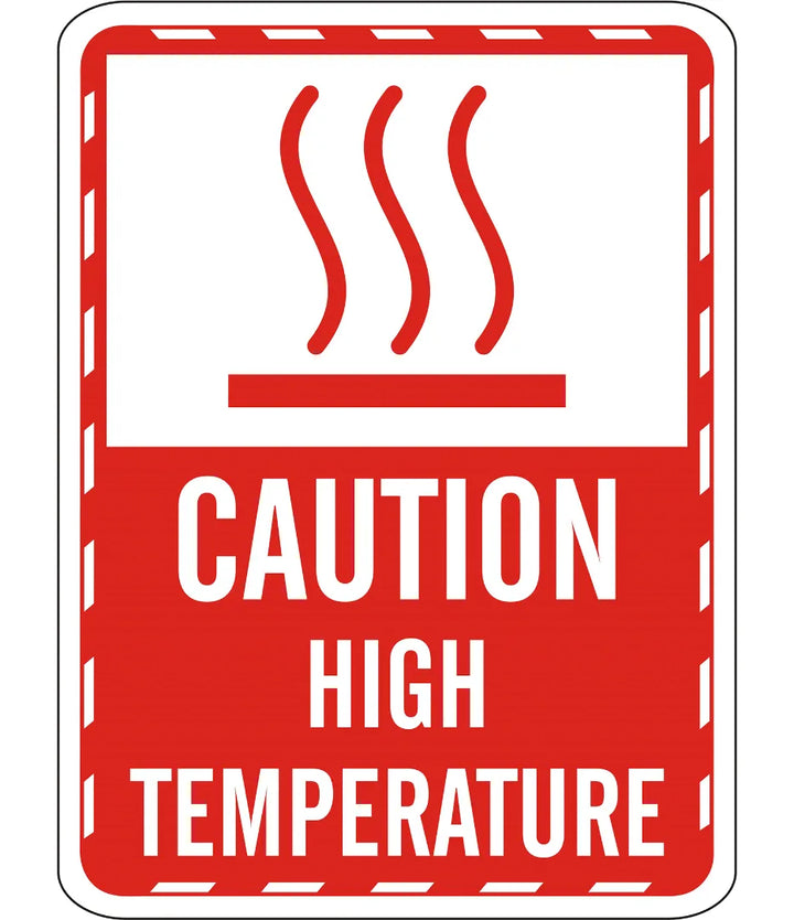 Caution Hight Temperature Sign – Safe-T