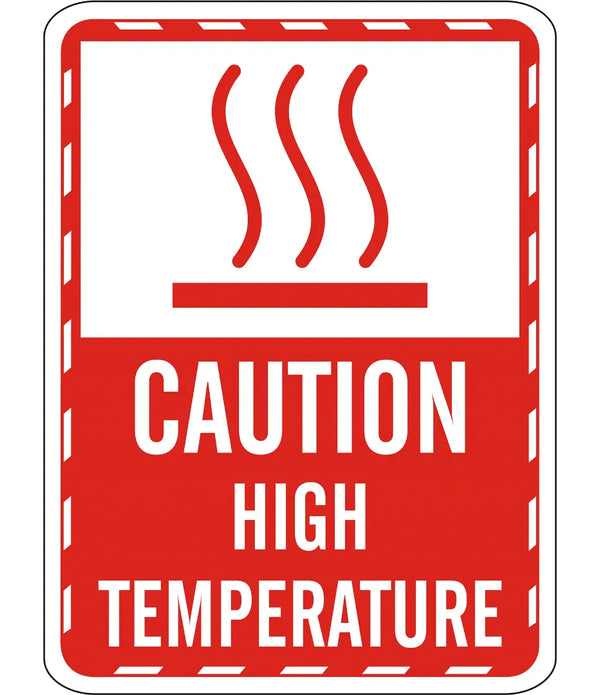 Caution Hight Temperature Sign