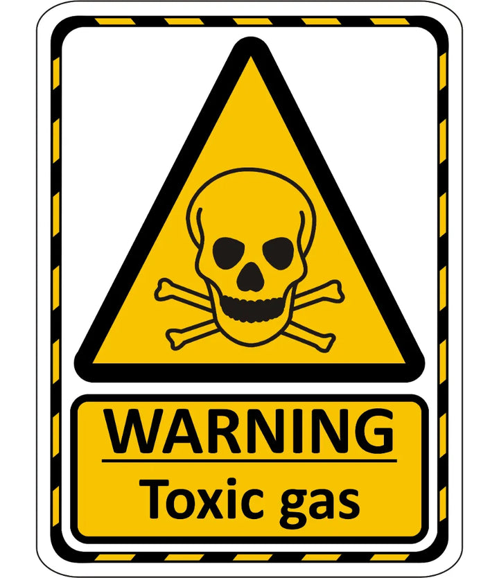 Warning Toxic Gas Sign – Safe-T