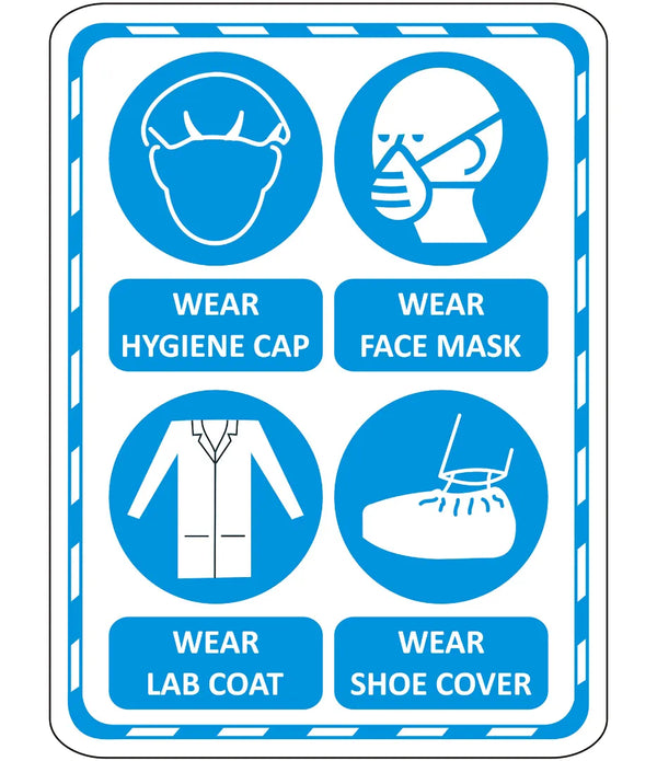 Wear Hygine Safety Sign