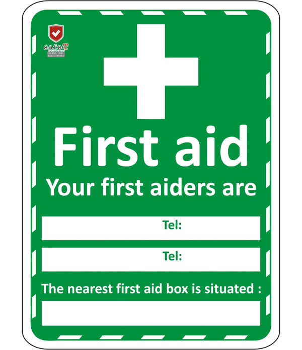 First Aid Box Guide Sign
