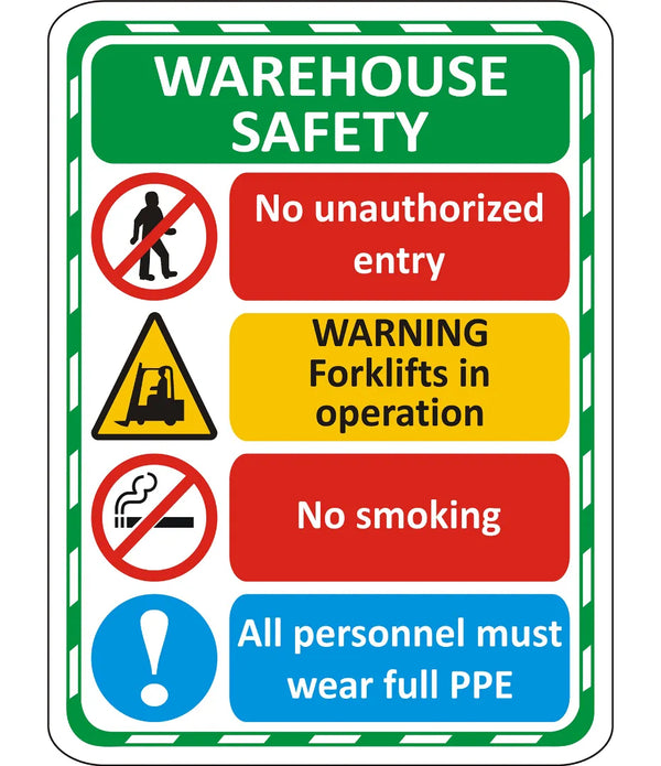 Warehouse Safety Sign