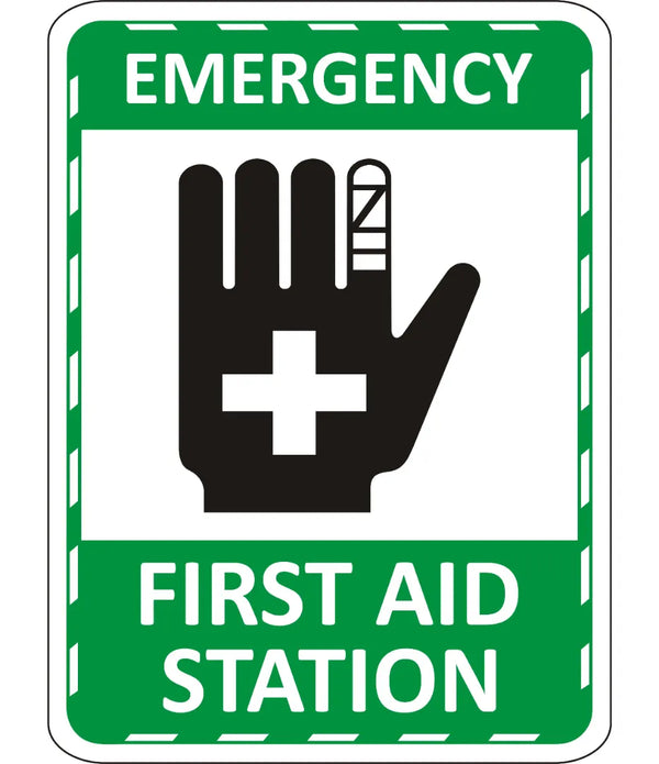 Emergency First Aid Station Sign