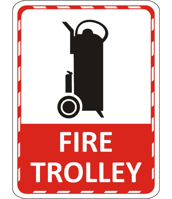 Fire Trolly Using Sign Fire Trolley Sign – Safe-T