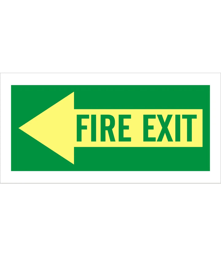 Fire Exit Left arrow Sign – Safe-T