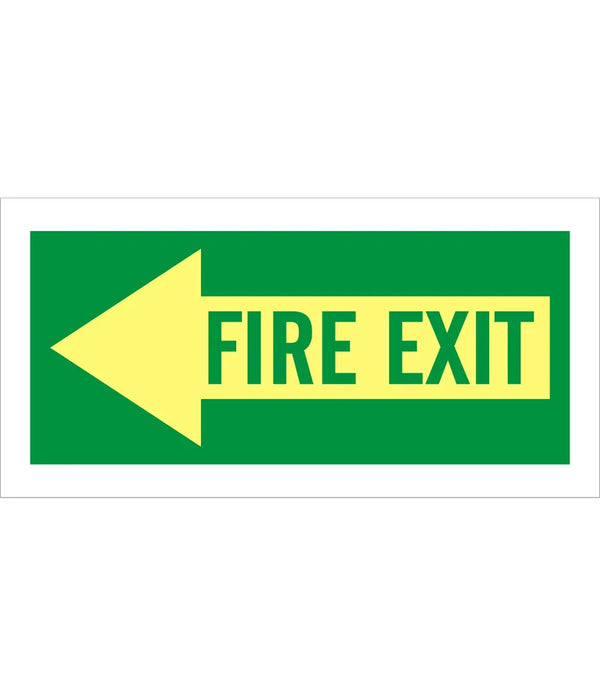 Fire Exit Left arrow Sign