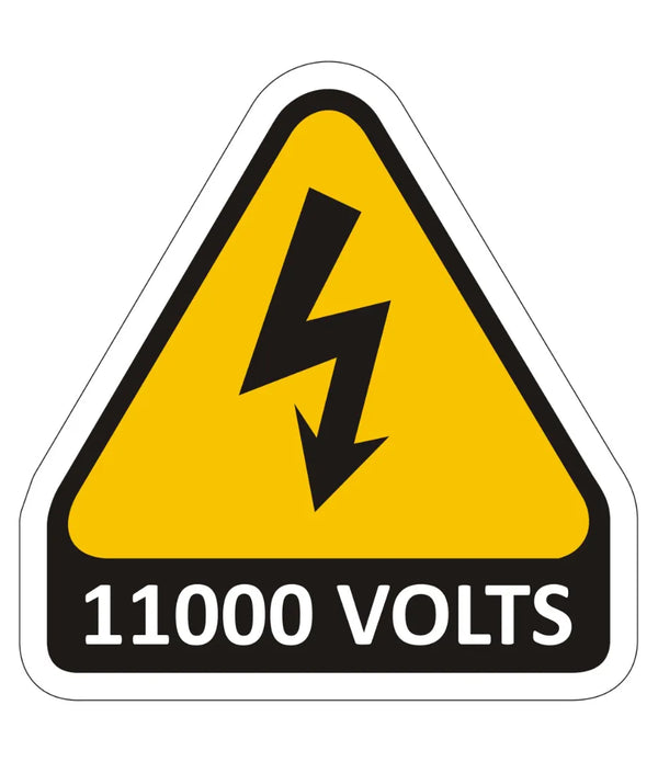 11000 Volts Sign