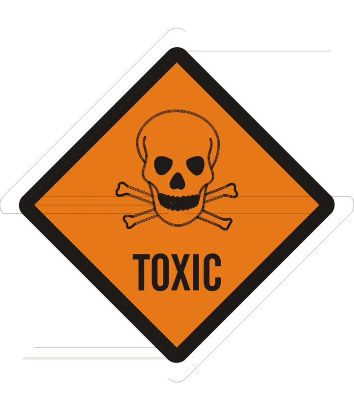 Toxic Content. Sign Toxic Sign – Safe-T