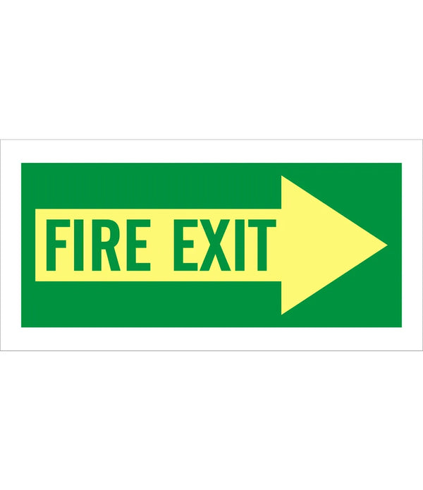 Fire Exit Right arrow Sign