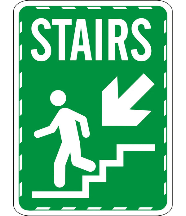 Stairs Down Sign