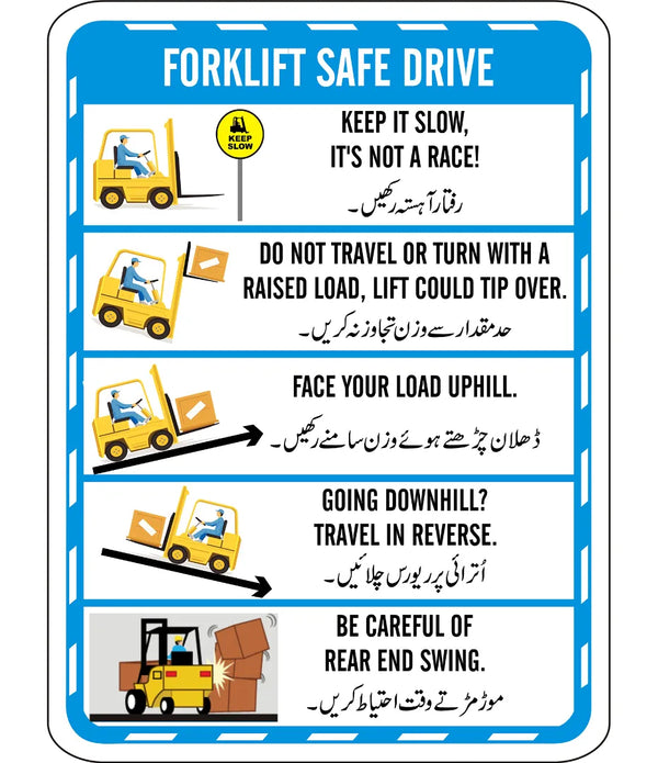 Forklift Safe Drive Sign