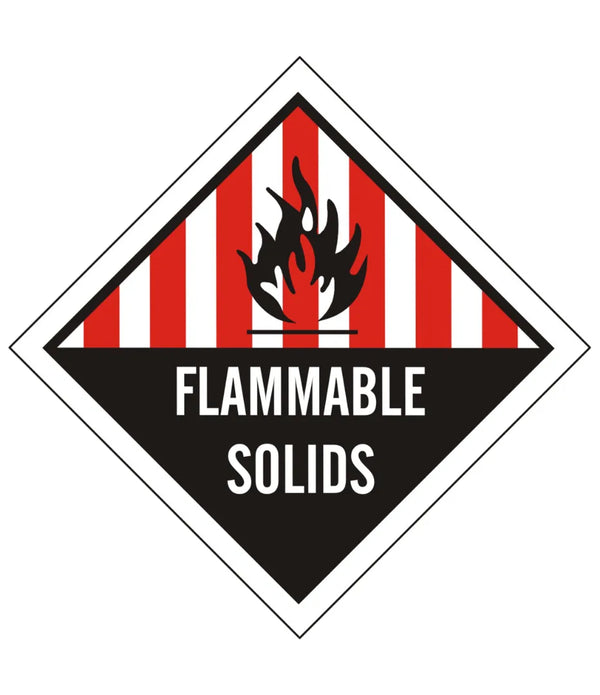 Flammable Solids Sign