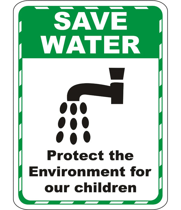 Save Water Sign