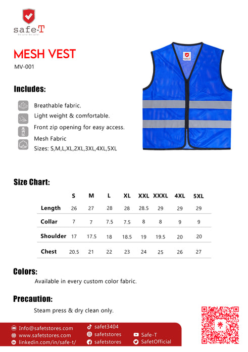 Mesh Vest Navy Blue