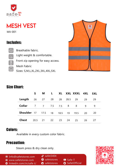 Mesh Vest Orange