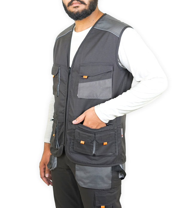 Worker's Vest, Pc Fabric (Front 8 pocket)