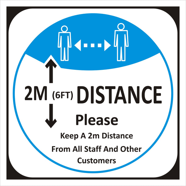 Keep 2M Distance Sign