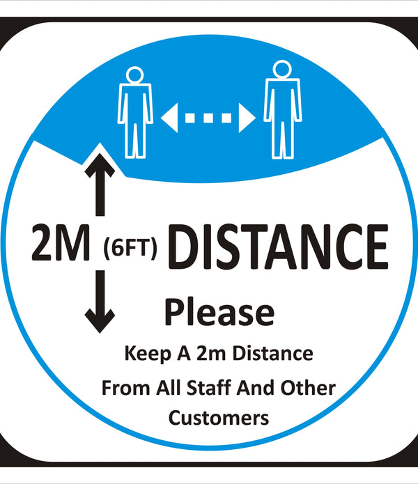 Keep 2M Distance Sign