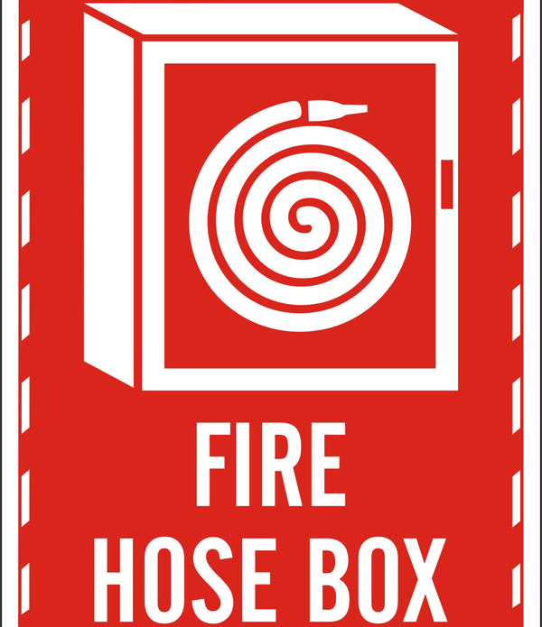 Fire Hose Box Sign