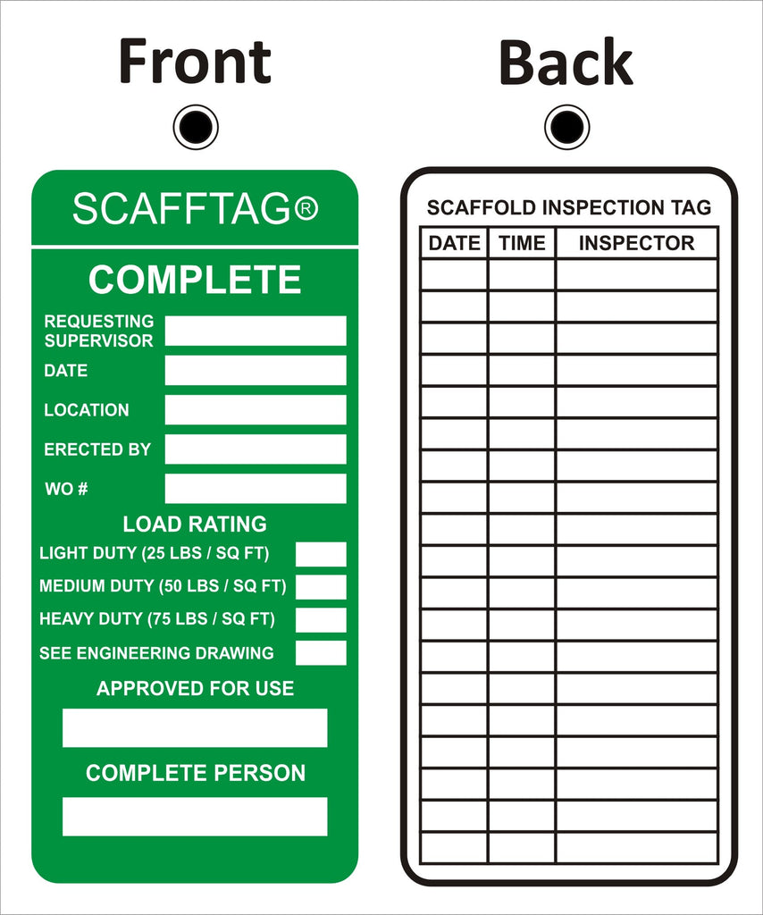 Scafftag Complete Form Sign – Safe-T