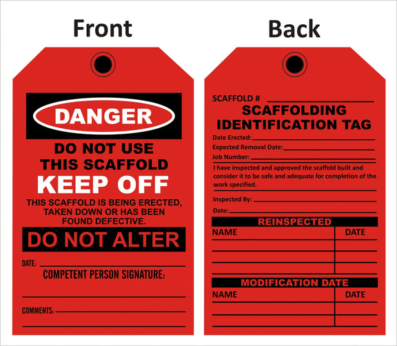Danger Do Not Use This Scaffold Sign – Safe-T